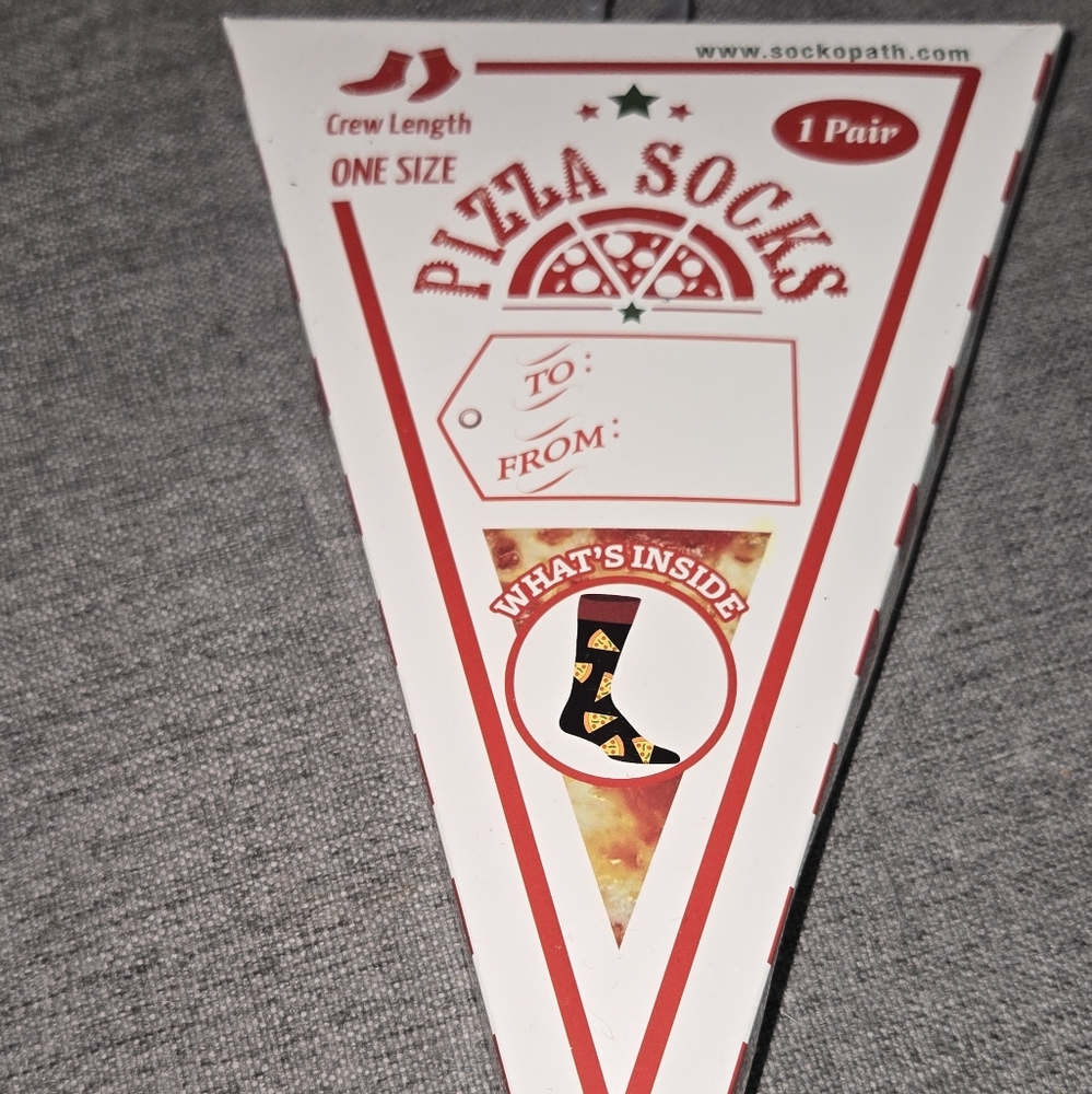 Pizza Socks Gift Box
